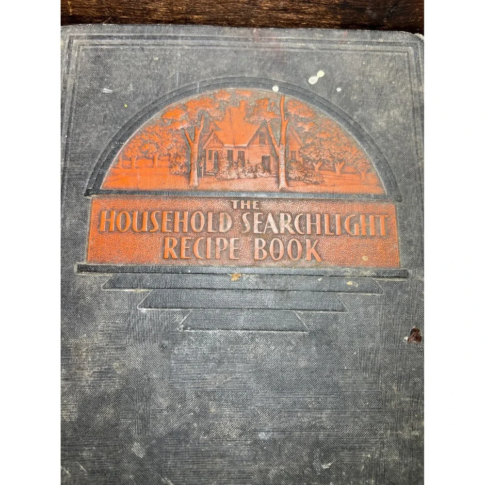 VTG The Household Searchlight Recipe Book The Household Magazine Black Orange